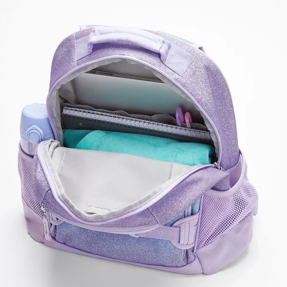 Pottery Barn Kids Large Mackenzie Aqua Unicorn Backpack OAKLYN embroidered - Picture 8 of 9